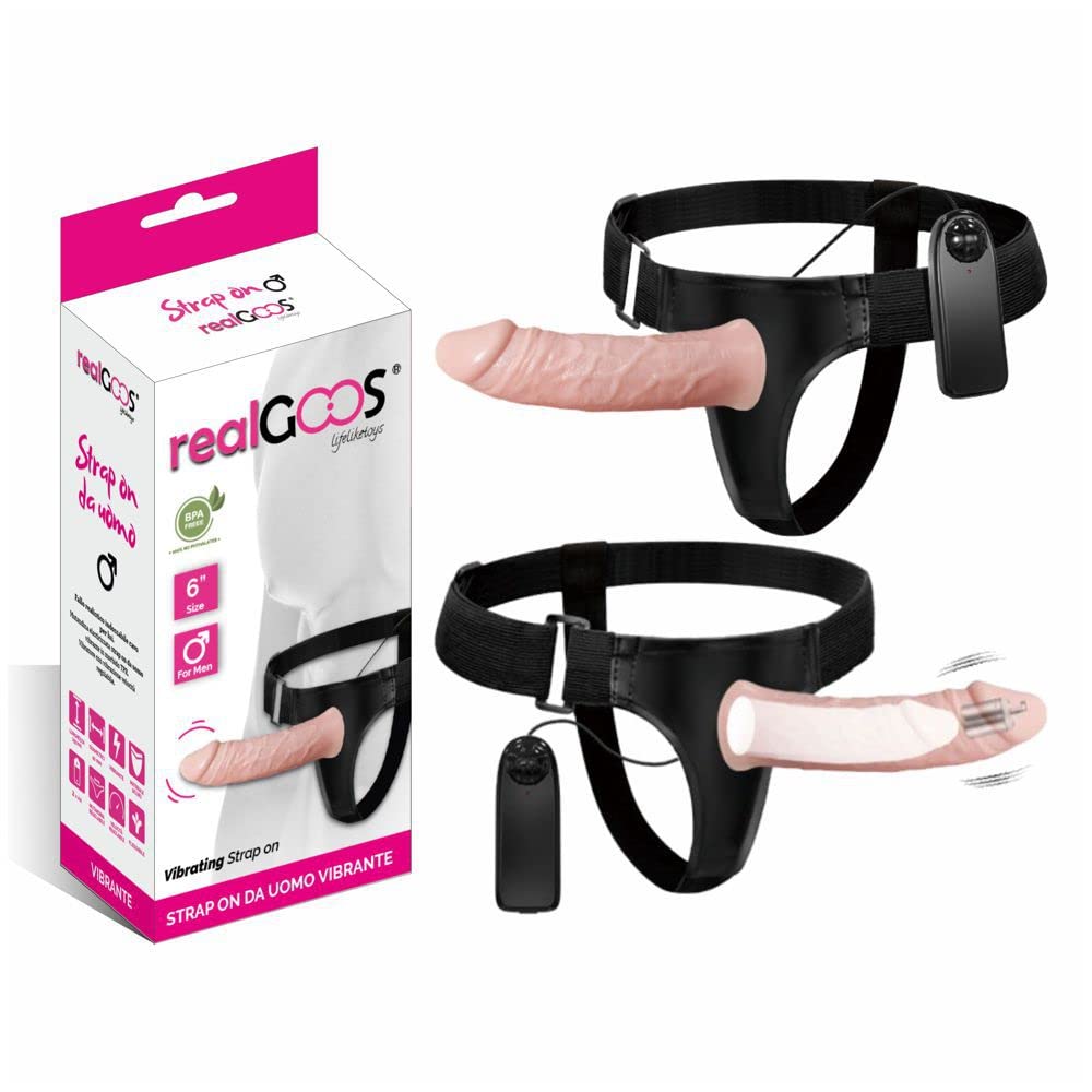 FALLO REALISTICO INDOSSABILE PER LUI CON MUTANDINA ELASTICA STRAP ON