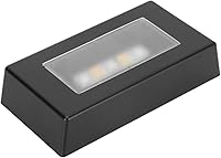 Vista 1 de Base de luz LED, placa de exhibición iluminada para arte de vidrio 3D, pedestal multicolor para cristales, acrílico, joyas, base iluminada que