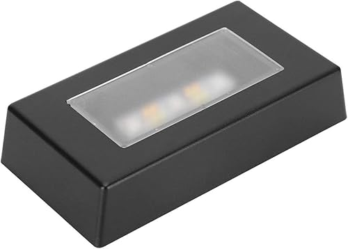 Base de luz LED, placa de exhibición iluminada para arte de vidrio 3D, pedestal multicolor para cristales, acrílico, joyas, base iluminada que