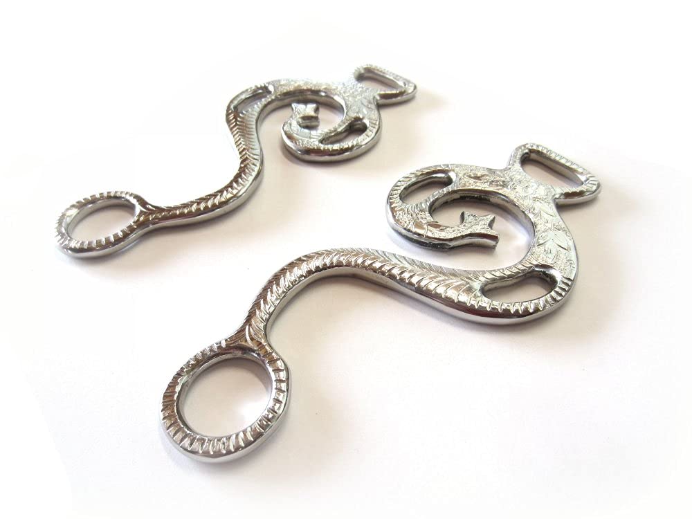 1 Paar Hackamore Barock Schenkel - Silber verziert