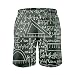LAOAYI - Pantalones cortos de playa para hombre, de secado rápido, con...