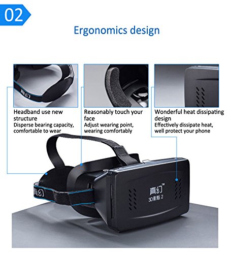 Óculos 3d Realidade Virtual VR RF Google Cardboard Android IOS P05
