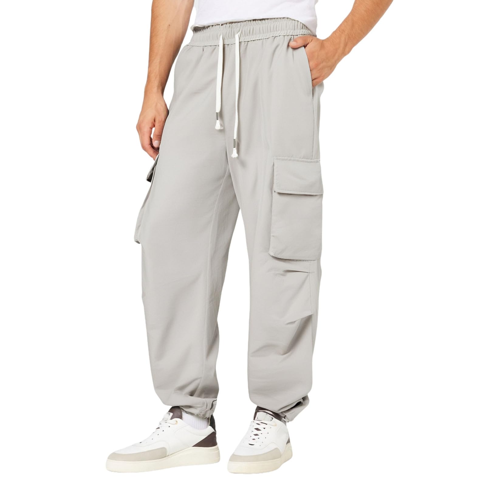 Cargohose Herren Lang - Jogginghose Mit Taschen Outdoor Freizeithose