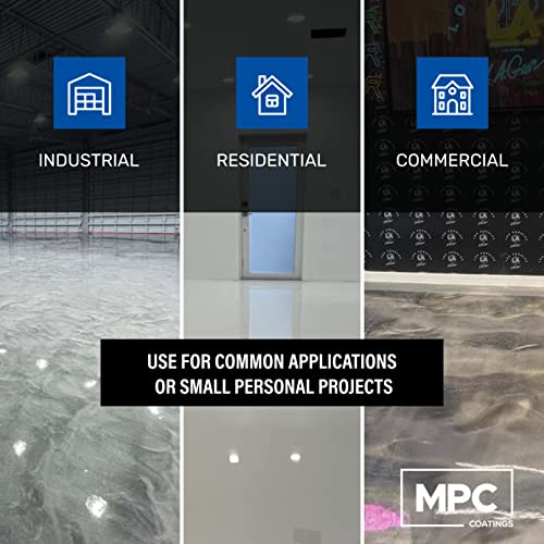 Clear Epoxy Resin Coating for Floors & Counter Tops, 100% Solids, Self Leveling - 3 Gallon Kit