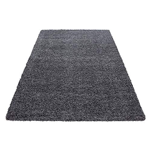 Abaseen Small Large Shaggy Rug Modern Rugs Living Room Extra Large Small Medium Rectangular Size Soft Touch Thick Pile Living Room Area Rugs Non Shedding (Dark Grey, 160x230 cm) - Image 4