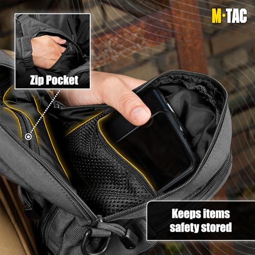 M-Tac Shoulder Bag Tactical Sling Bag for Men Small Back Pack- Crossbody Suitable as a Chest Pack Sling Mini Backpack by M-Tac - Image 7