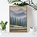 5D Diamond Painting Kits for Adult, Wushan Pine Tree Diamond Art Kits for Beginners Fun DIY Crafts Round Diamond Art Canvas Home Wall Decor 8
