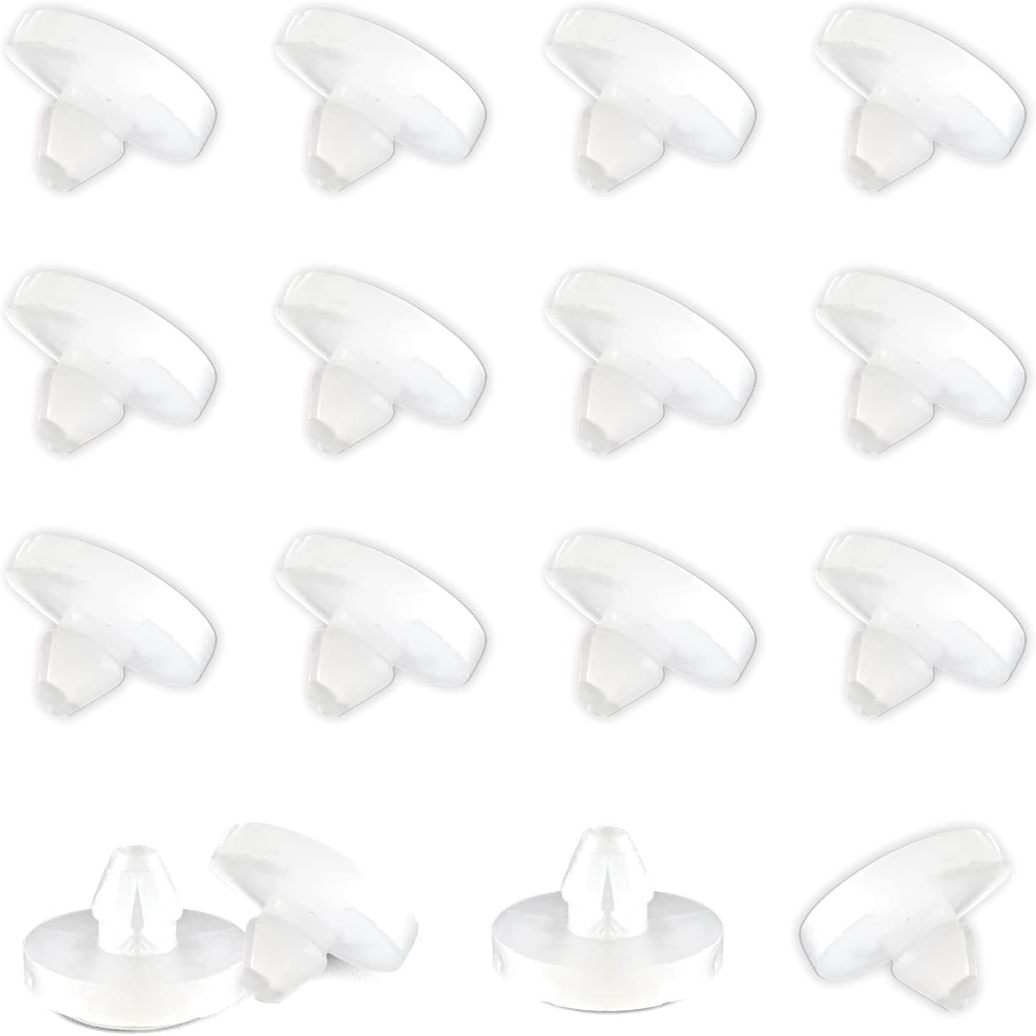 TEMI 12 Pieces Brake Switch Stopper, Car Brake Light Switch Stopper, White, Push Button, Automatic Operation