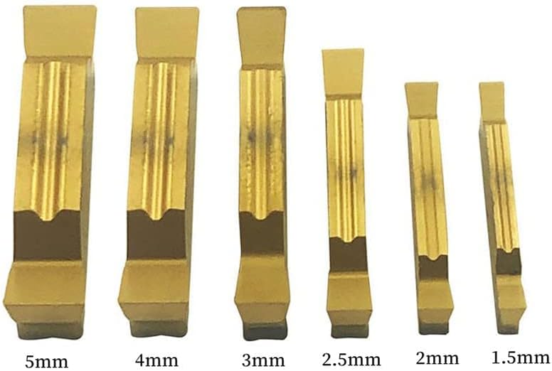 MGHER1010-1.5/2/2.5/3 10×10mm 3/8’’ +10pcs MGGN 150/200/250/300 Tin Coated Carbide Grooving Inserts Cutting Holder Cut-Off Tool Holder for MGEHR/MGIVR Lathe Yellow (MGHEL 1010-3+MGGN300)(MGHEL 1010-1.