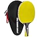 Ping Pong Paddle with Killer Spin + Case for Free - Professional Table Tennis Racket for Beginner and Advanced Players - Improve Your Ping Pong Skills with JT Ping Pong Paddle Set (Yellow)