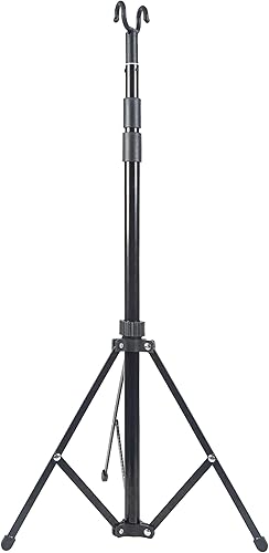 Skywin Soporte para trípode IV con gancho, soporte plegable de poste IV con gancho, soporte de piso IV, soporte IV, soporte IV, organizador de