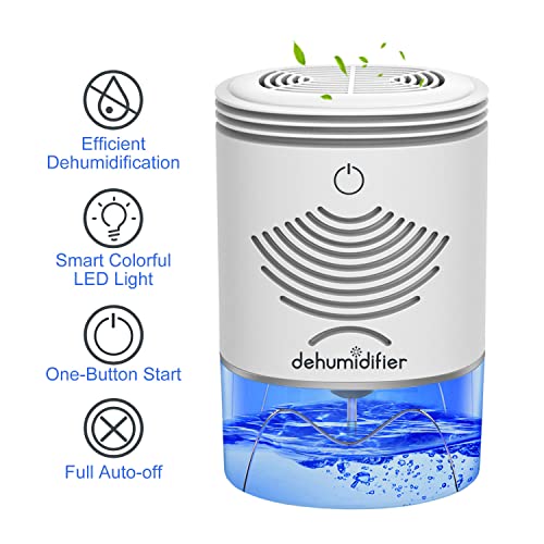 Dehumidifier Tomersun 2600 Cubic Feet(280 Sq Ft) Small Dehumidifiers For Home 35Oz Mini Dehumidifier For Home,Basement,Bathroom, Closet,Rv,Bedroom,Kitchen #TOP1