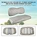 NOKINS Golf Cart Seat Cover for Yamaha Drive/Drive 2 Original Regular Seat Cushion, No Stapler, Golf Cart Vinyl Replacement Diamond Front Seat Cover Oyster Grey
