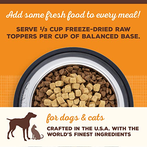 Primal Dog Food Toppers & Cat Food Toppers, Cupboard Cuts, Grain Free Meal Mixers with Probiotics, Raw Freeze Dried Dog Treats & Cat Treats, Great for Training (Beef, 3.5 oz)