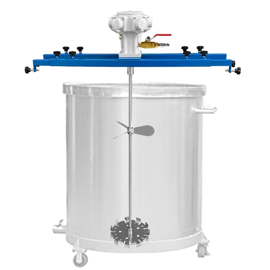 YNBSHGAA Airlift IBC Pneumatic Agitator, Versatile 1000L Tote Mixer with 880mm Stirring Rod & Telescopic Hanger, Efficient Liquid Mixing & Dispersion,A-02
