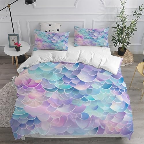 Housses de couette 3D enfants rose pour lit double 200x200cm lavable - 6