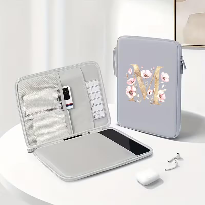 Initail 9-11 Inch Tablet Sleeve Bag for Men & Women,Portable Ipad Carrying Case, Ipad Bag for Daily Work Travel Ipad Accessories for Gift (GR-M) image 2