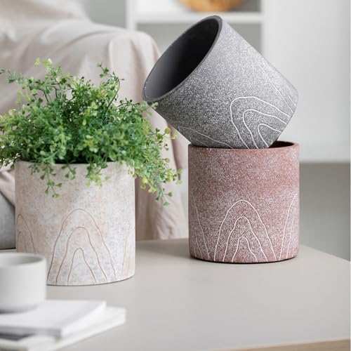 Pots de fleurs décoratifs pour balcon et salon lumineux