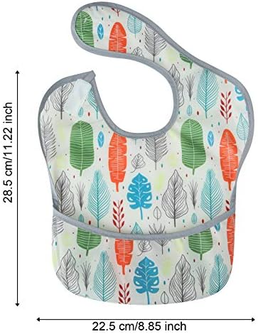 PandaEar 3 Pack Super Light Weight Baby Bib, Waterproof, Washable, Stain Oil and Odor Resistant 12-48 Months
