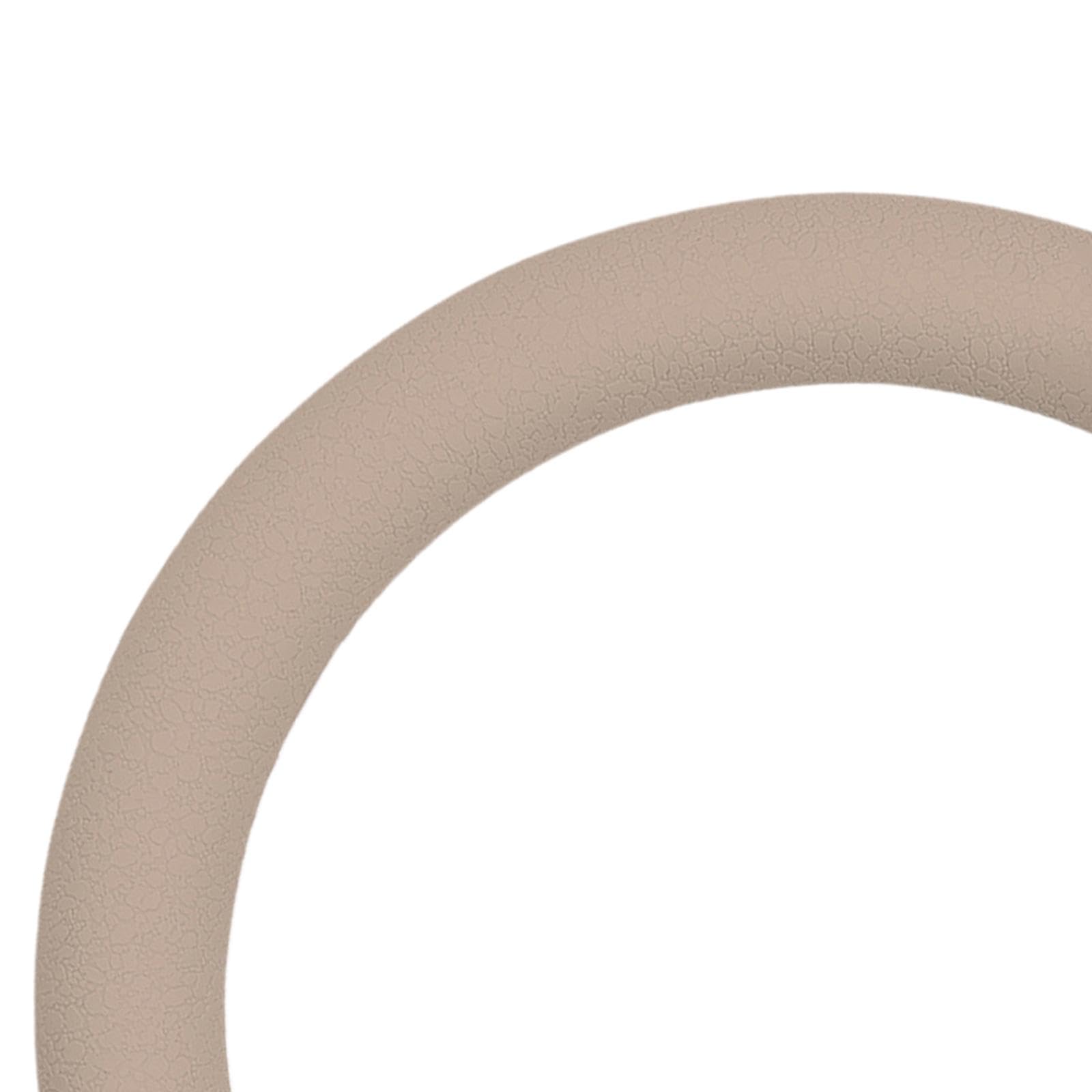 Weight Cerchio Anello Fitness Allenamento Silicone Ghisa Antiscivolo Adatto per Principianti Professionisti Esercizi, Colore del tè alla Crema