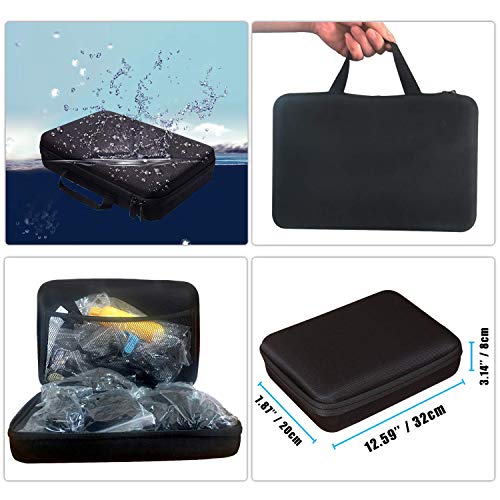 Action Camera Accessories Compatible with GoPro Hero11 Hero10 Hero9 Hero8 Hero7 6 5 4 GoPro Max GoPro Fusion DJI OSMO Pocket AKASO Campark Crosstour VEMONT APEMAN SJcam Yi VicTsing Rollei