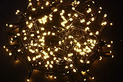 Giocoplast Natale Cable de luces de 360 LED, blanco cálido