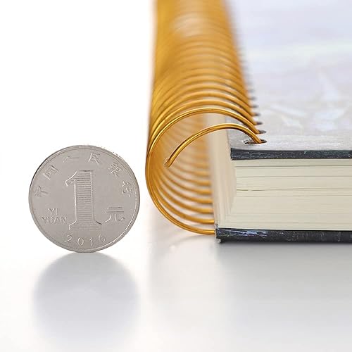 Miniatura 6 de Cuaderno de espiral B5 de 10.6 x 7.3 pulgadas, 300 páginas, cuaderno de espiral con rayas universitarias, cuaderno Van Gogh de tapa dura, cuadernos