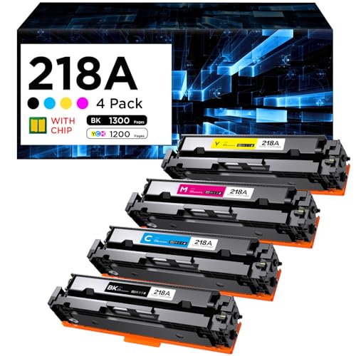 Toner 218A compatible HP avec puce pour des impressions couleur nettes
