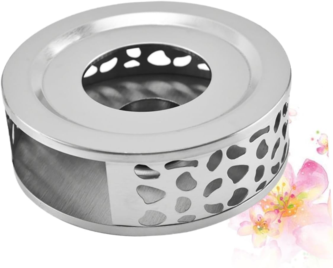 4pcs Stainless Steel Teapot Warmer Base Kettle Stovetop Mug Warmer for Coffee Tea Maker