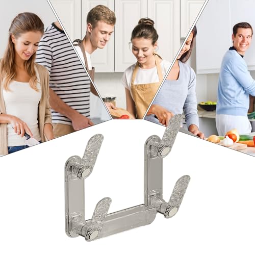Support couvercle casserole double couche gain de place vertical mural - 5