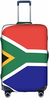 South African Flag Print Travel Elastic Suitcase Luggage Baggage Cover Protector, Washable And Anti-Scratch