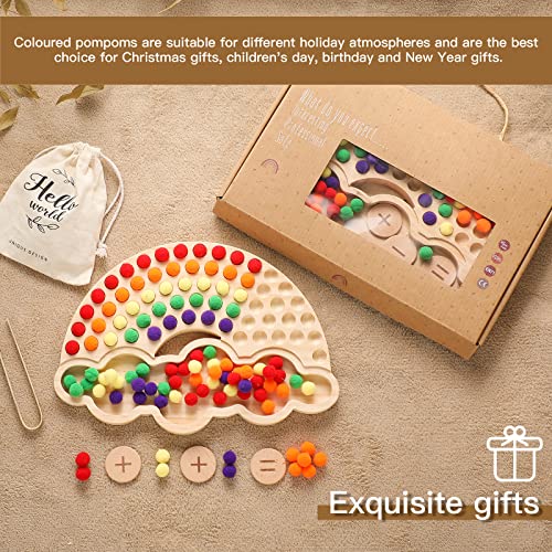 Eerkeod Wooden Peg Board Beads Game, Fine Motor Skills Toddler Activities, Puzzle Color Sorting Counting Stacking Art Toys, Montessori Gift For Boys Girls 3-5 Years Old, Preschool Busy Board For Kids #TOP4