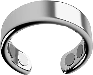 Rings for Women, Anti Snoring Ring, Auvulis Migraine Ring, Lymphatic Magnetic Therapy Ring, Fatigue Relief Sleep Aid Magnetic Acupressure Ring (Silver)