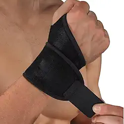 Munhequeira Ajustável Suporte de Pulso Trendinite Fibromialgia Alivio da Dor Ortopedica Treino Crossfit Academia Punho