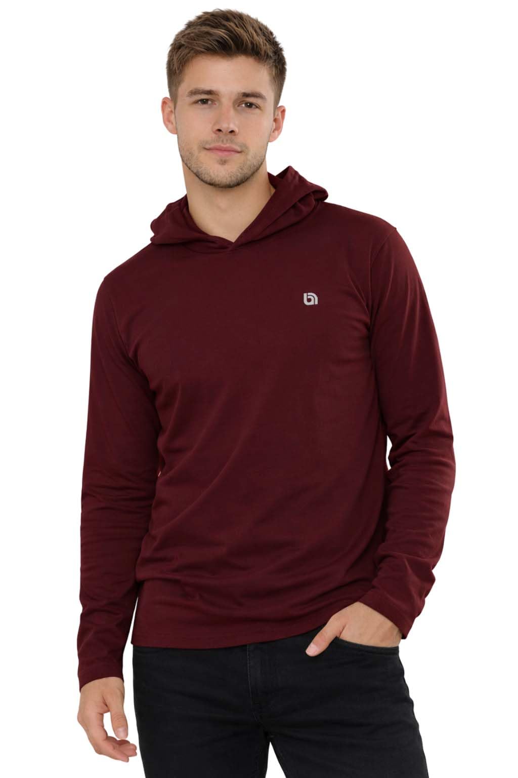 Biyya Men's Mhts-177-B Biyya® Pullover Hoodie Long Sleeve Hooded For Gym & Everyday Wear S-3Xl (, Medium)