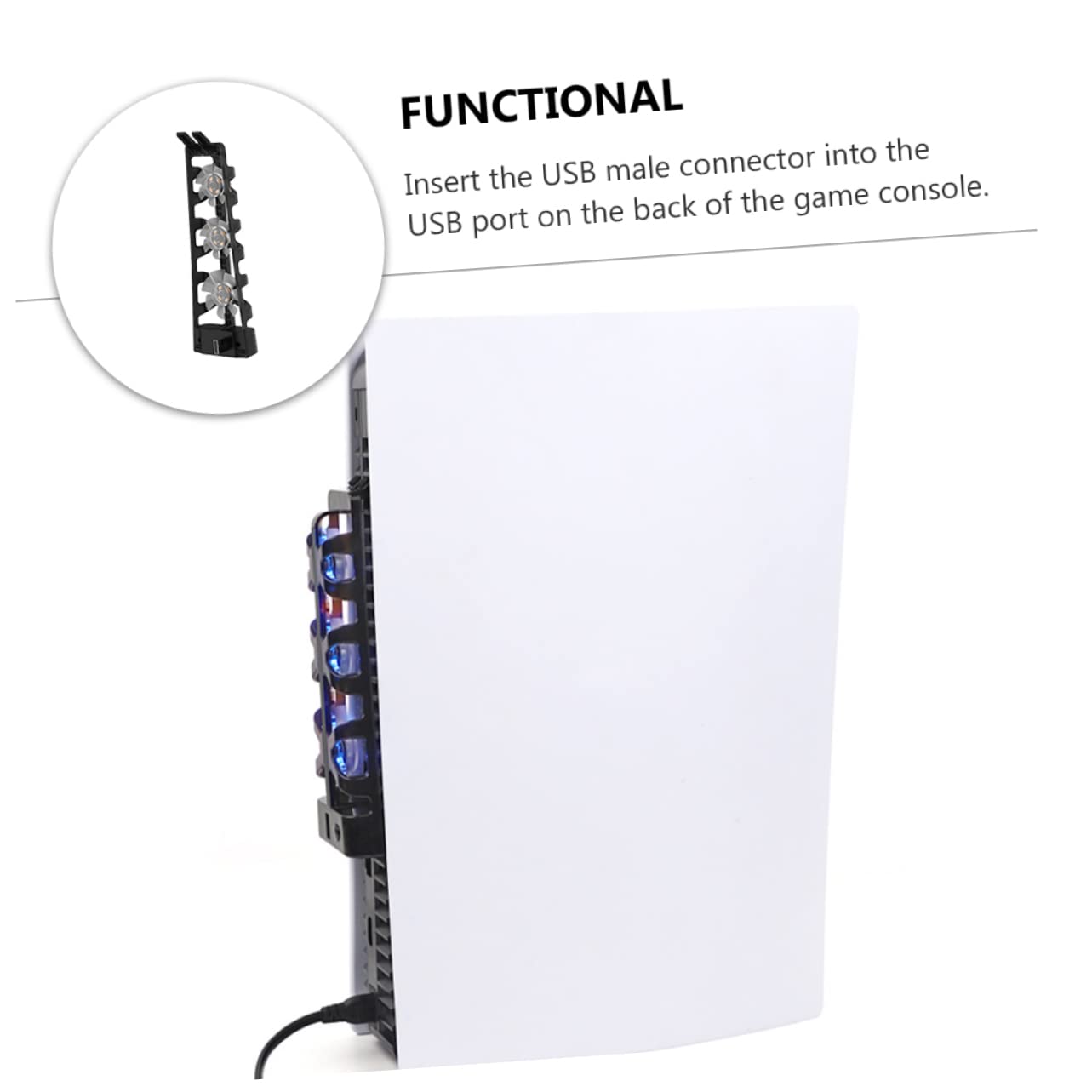 Alipis Consola Ventilador De Enfriamiento del Gamepad Cubo De Enfriamiento De Aire Ventilador De Refrigeración para Host Ventilador del Radiador Abdominales Enfriador Consola De Juego