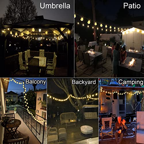 Janchs 14Ft Battery Operated 20 Hanging Bulb 100 Led String Lights, Vintage Commercial Battery Outdoor Lights For Indoor Outdoor Decorations Home, Bedroom, Patio, Balcony, Christmas Party (8 Modes) #TOP4