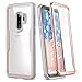 Galaxy S9+ Plus Case, YOUMAKER Crystal Clear with Built-in Screen Protector Full-body Heavy Duty Protection Slim Fit Shockproof Case Cover for Samsung Galaxy S9 Plus (2018) - Clear/Rose Gold/Gray