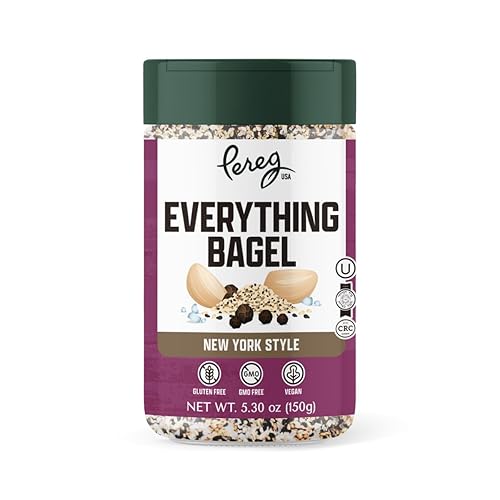 Pereg Mezcla de especias – Todo menos el condimento de bagel Mix | 5.3 onzas | Mezcla de ajo, cebolla, sésamo y amapola, sales y especias | Sin