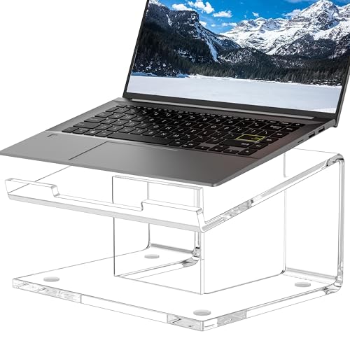 アクリルノートパソコンスタンド デスク用　10〜15インチ　虹色 51DPLkQO00L.jpg