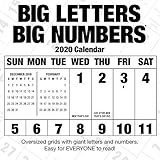Big Letters Big Numbers 2020 Wall Calendar