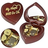 Softalk Heart-Shaped Music Box Retro Music Box Christmas Birthday and Valentine’s Day Gifts for...