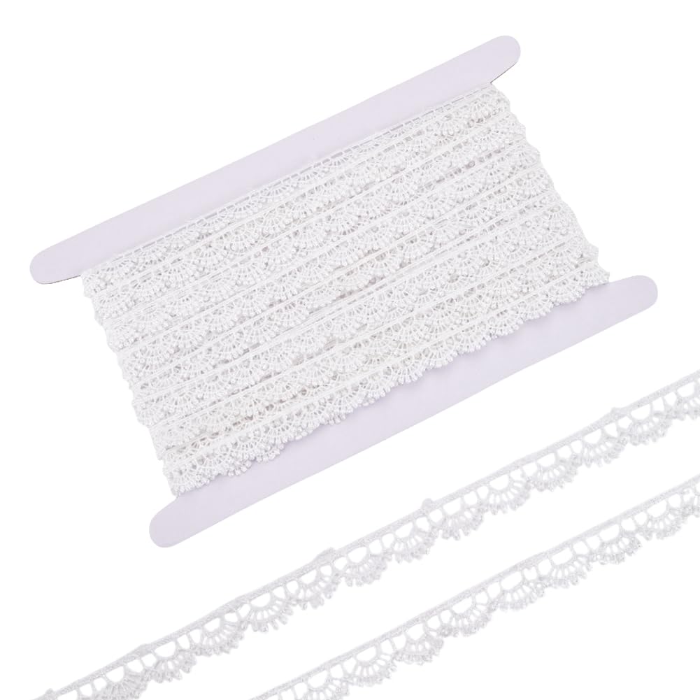 Ruban dentelle blanche pour emballage cadeau romantique et décoration de table
