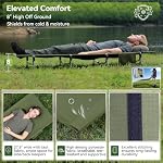 MARCHWAY Lightweight Folding Camping Cot Bed with Lever Lock, Easy Setup - Image 6