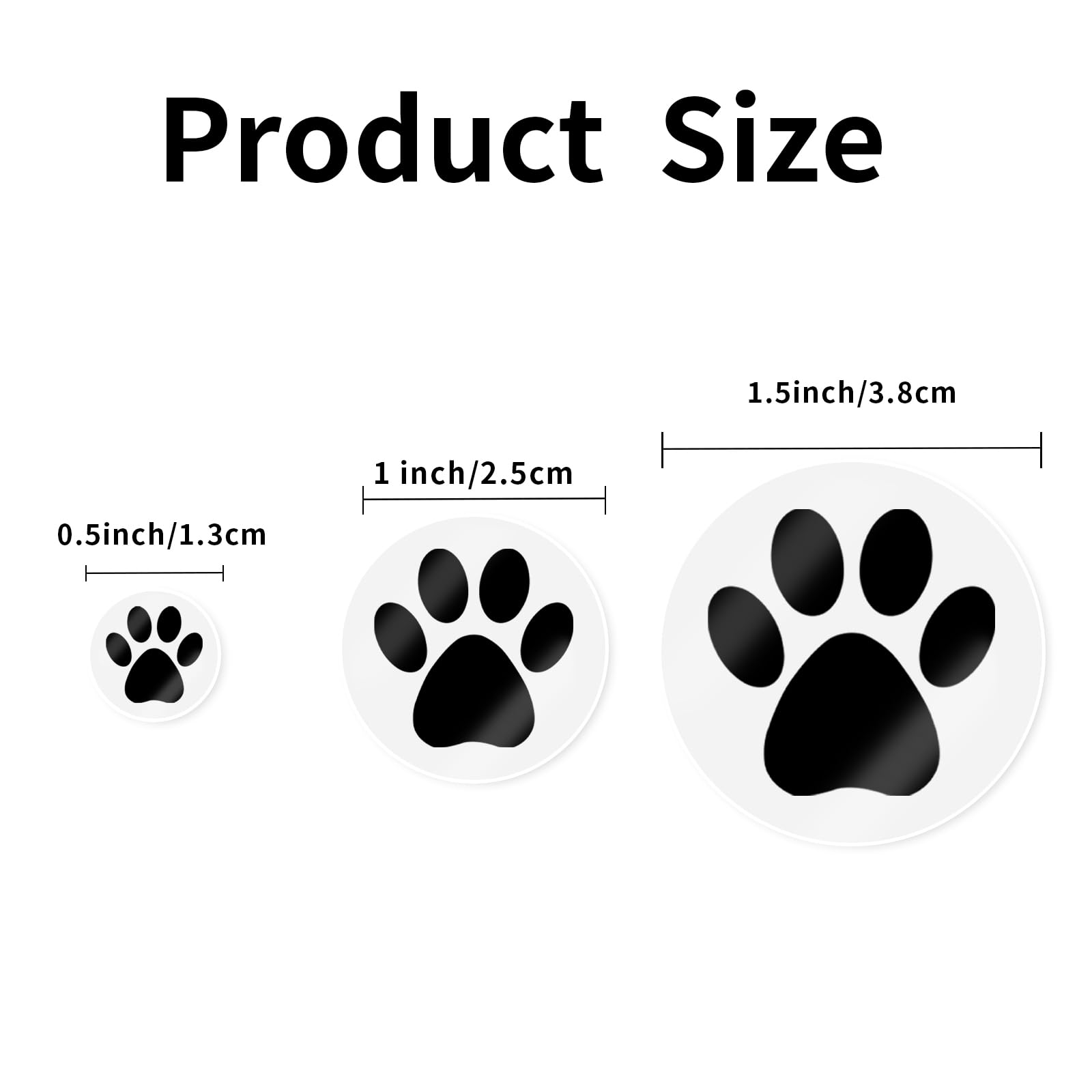 500Pcs Clear Paw Print Stickers Rose Gold - Self-Adhesive Dog Puppy Paw Decor Labels For Party, Classroom, Gifts