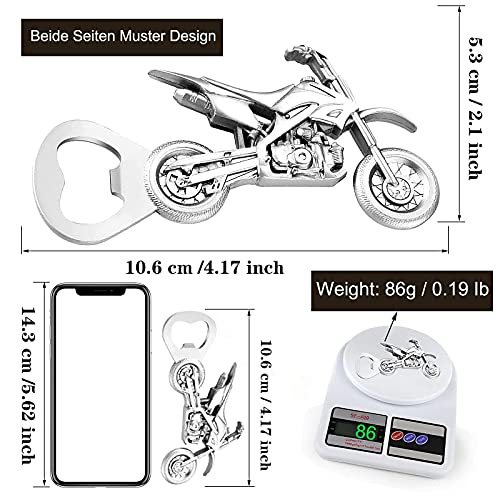 BESSIKON Flesopener voor motorfiets, vintage, brons, bier, flesopener, sleutelhanger, flesopener, zinklegering, flesopener, voor bar, feest, keukenhulp, zandstrand, kurkentrekker, cadeau - Image 4