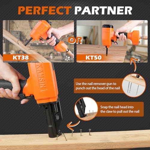 KAMSIN BD70 Pneumatic Nail Puller with Safety, Labor-saving Air Denailer for Removing Rusty Pallet Nails from Discard or Recycled Wood - Image 7