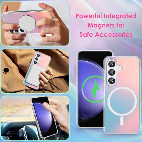 Coque Samsung S23 FE antichoc transparente et holographique