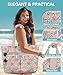 Imagen de ENONEO Bolsa Playa Mujer Grande XXL Familiar Bolso de Playa con Cremallera Bolsa Natación Impermeable Bolsa de Viaje Plegable Shopper Tote Bag para Playa Compras Viajes Uso Sauna
