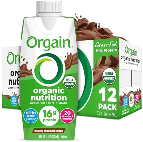 Orgain Organic Nutritional Protein Shake, Creamy Chocolate Fudge ...